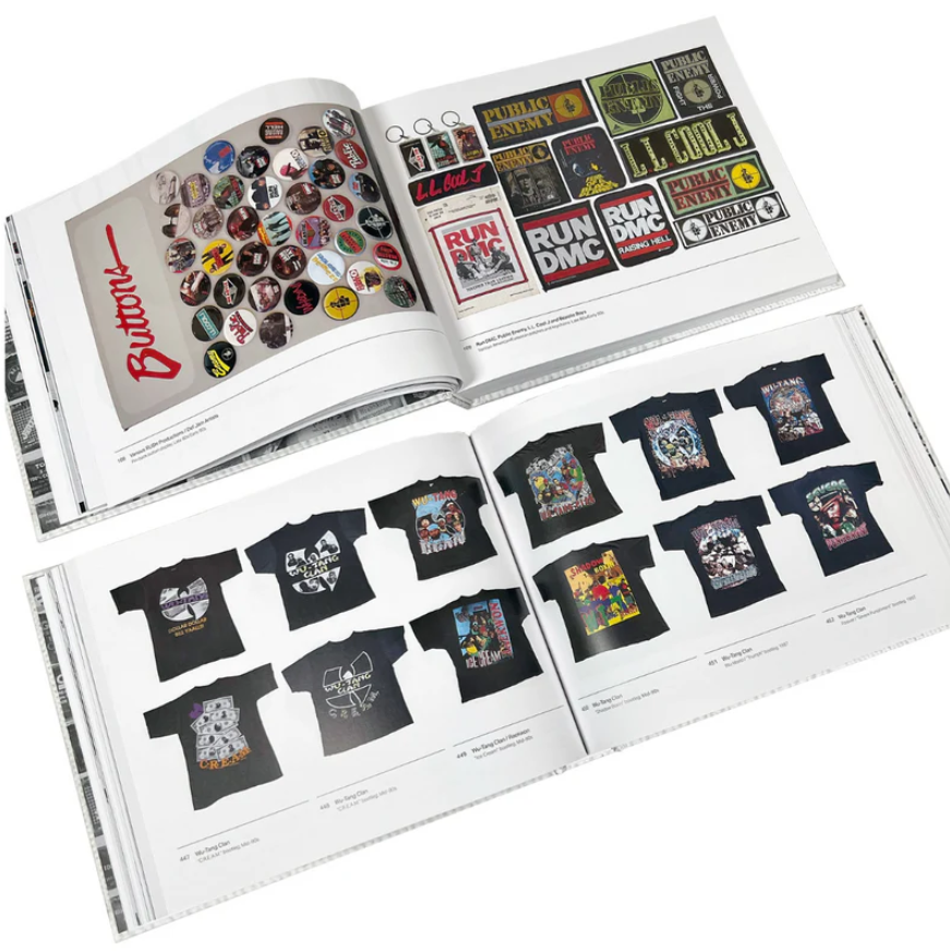 a book displaying vintage tees